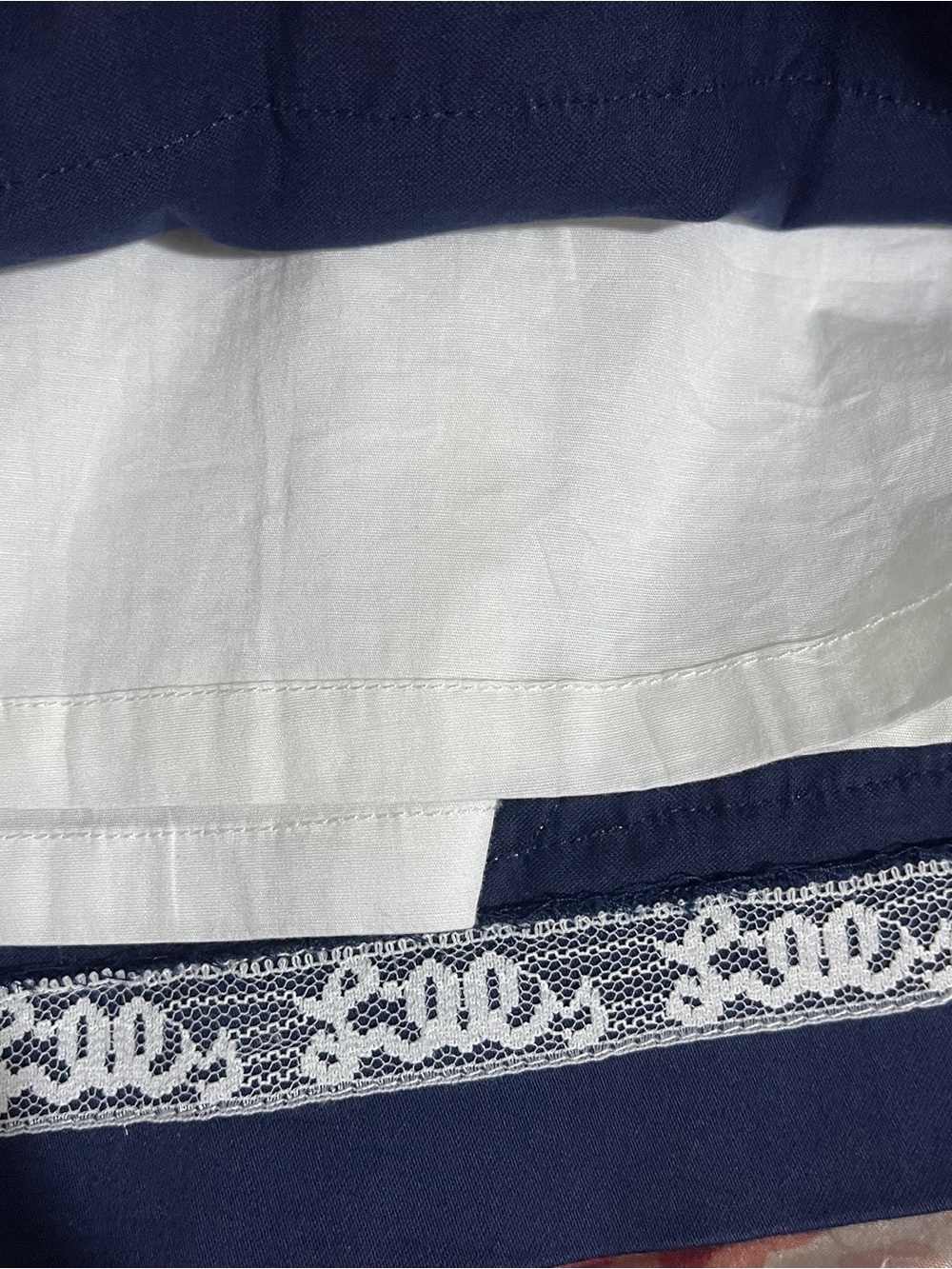 Lilly Pulitzer Betsey Strapless Dress Size 6 Navy Blue White Crochet Lace Trim - Picture 9 of 11